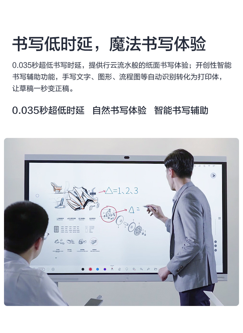 Huawei/华为智慧屏IdeaHub Pro 65英寸触控一体机白板4K镜头会议平板无线投屏智能(图8)